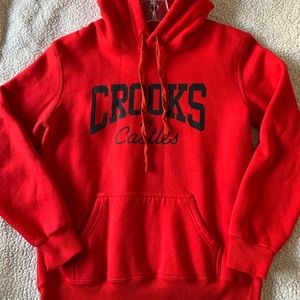Red crooks & castle hoodie